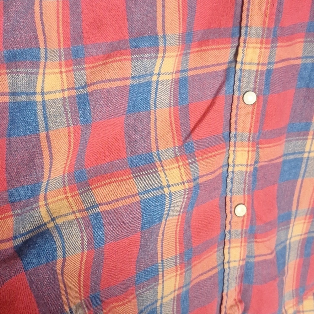 American Eagle Boyfriend Fit Flannel Shirt Size M - Picture 9 of 9